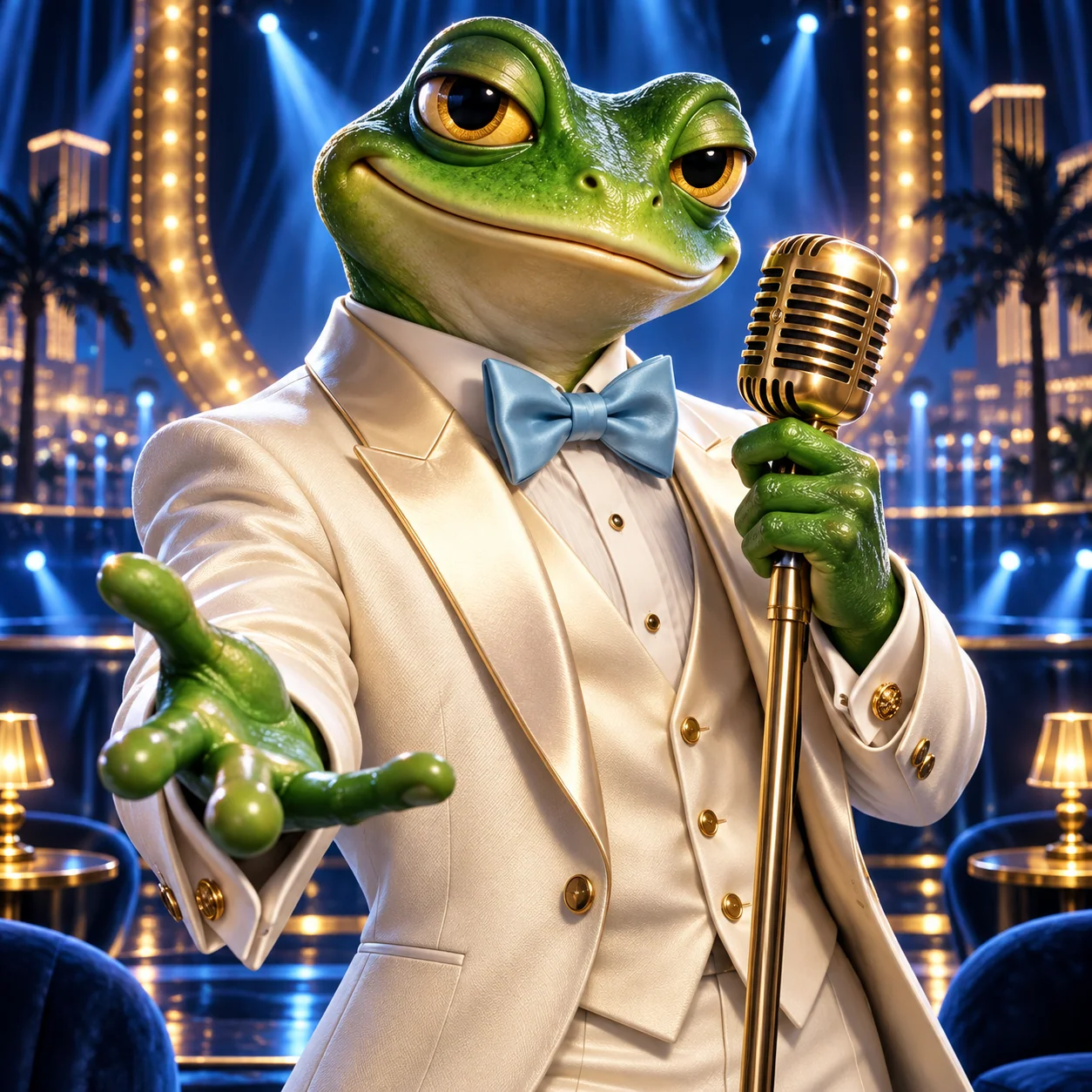 Ilustración de Elvis Frog in Vegas